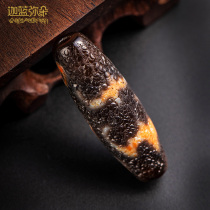 (Kale Blue Pearl) Tibet Wufu Linmen Bat Old Tianzhu Pendant Hanging Stone Fidelity Bracelet