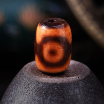 (Ghana Blue Pearl) Tibetan area to pure red meat Three-eyed dabbles Old stock Pendant Handstring Collarbone Chain Necklace necklace