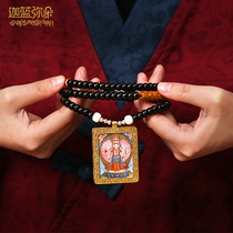 Luo hid in masters hand painted duozodiac patron saints Tibet Donka pendant for the Buddhas body and necklace