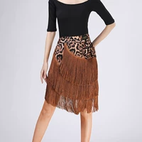 Леопардовая кружевная юбка