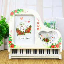 Birthday graduation season gifts for male and female teachers classmates piano alarm clock photo frame creative student gift desktop ornaments