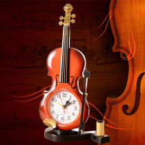 Christmas gift to male girlfriend wife violin pen alarm clock bedroom clock decoration home decoration