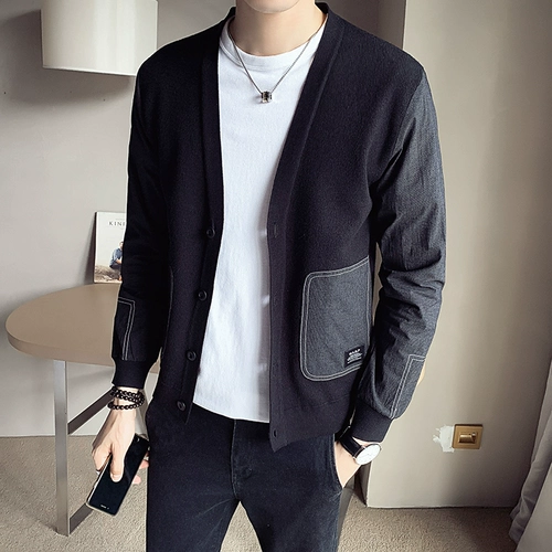 Осенний кардиган, свитер, шерстяная тонкая трикотажная куртка, в корейском стиле