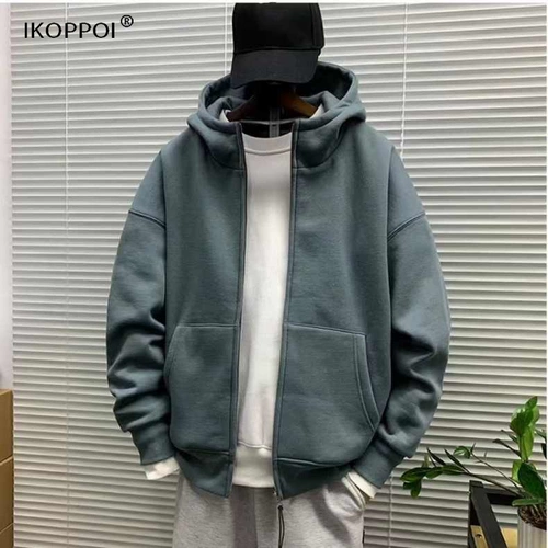 Осенняя куртка, комплект, цветная трендовая брендовая универсальная спортивная толстовка с капюшоном, в корейском стиле