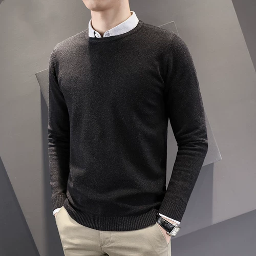 Утепленный удерживающий тепло кашемировый цветной приятный телу трикотажный свитер, высокий воротник