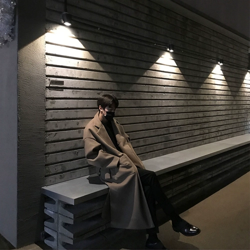 Демисезонное шерстяное пальто в английском стиле, трендовый длинный кашемировый плащ, в британском стиле, оверсайз, длина макси