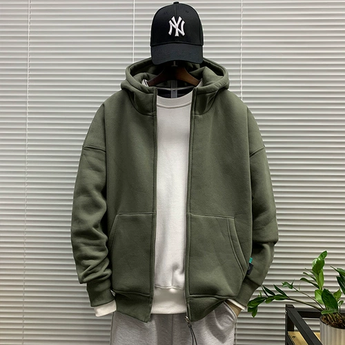 Осенняя куртка, комплект, цветная трендовая брендовая универсальная спортивная толстовка с капюшоном, в корейском стиле