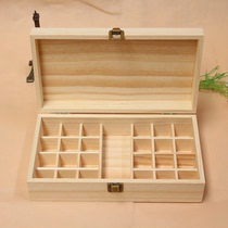 Manufacturer special offer doTERRA essential oil pine wood storage box 24 1 grid essential oil display box pure pine wood box