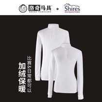 British Shires Autumn Winter Plus Suede Equestrian Shirts Men And Women Adults White Shirt Loach Horses 8102018 9