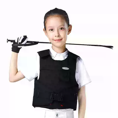 Cavassion Children Equestrian Thickened Protective Vest Horse Riding Armor Adjustable Rocky Rings 8108004