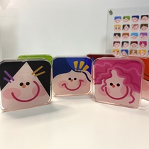 linyiyi original square face series pp clip｜acrylic double-sided sandwich｜clip
