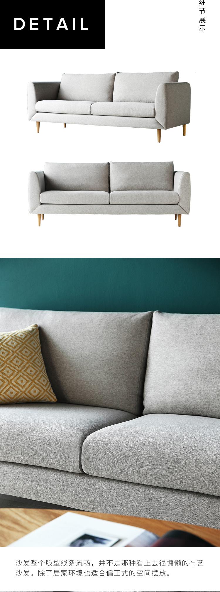 Phong cách Bắc Âu màu xám vải sofa màu đỏ căn hộ nhỏ túi mềm hậu hiện đại đơn giản sofa ba người tùy chỉnh - Ghế sô pha sofa văng da