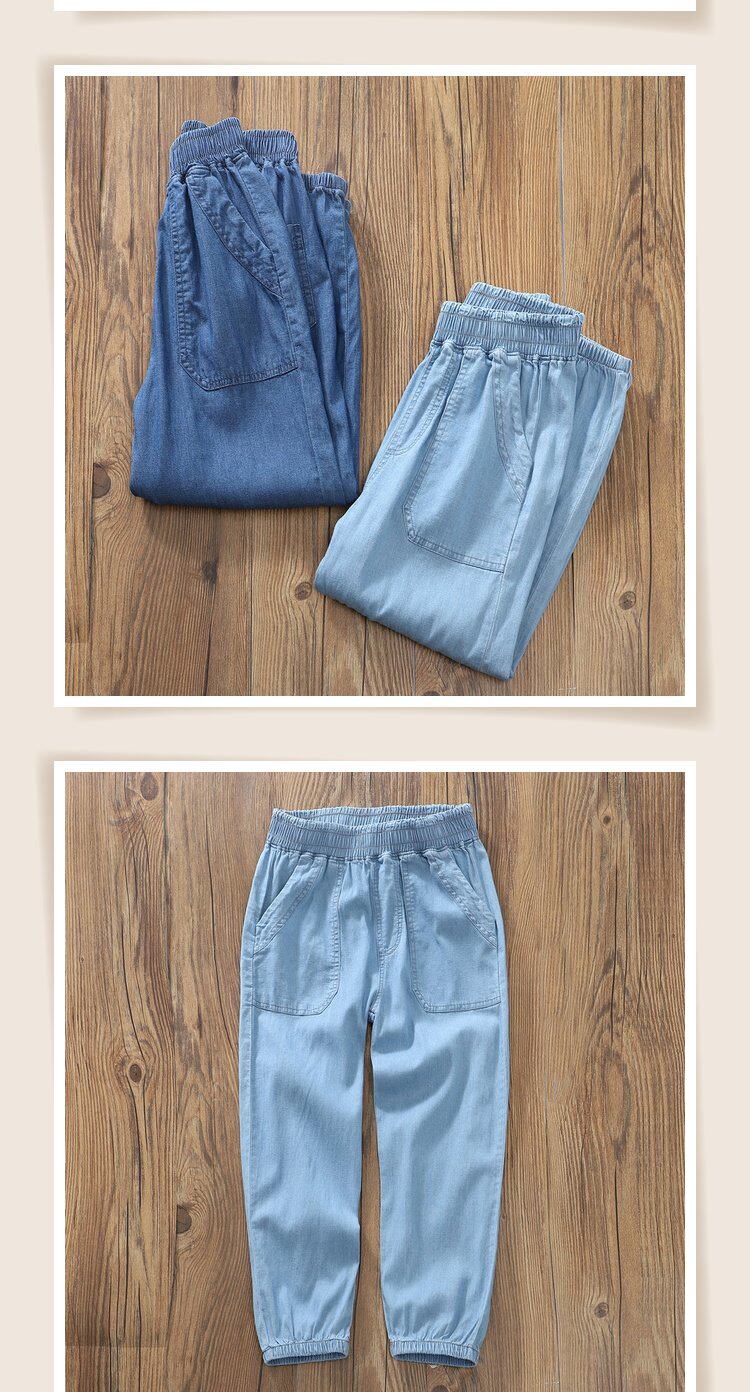 Трансграничная торговля, летние джинсы, мягкая пуля, средство от комаров, штаны для мальчиков, свободный крой, детская одежда OTHER / Other 