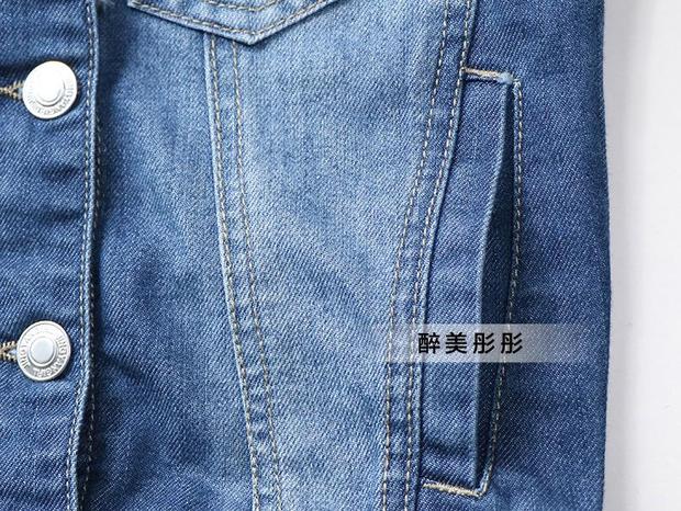 6 say đẹp trẻ em quần áo mùa thu boy cotton denim mềm vest trẻ em bé vest chất lượng tốt vest J