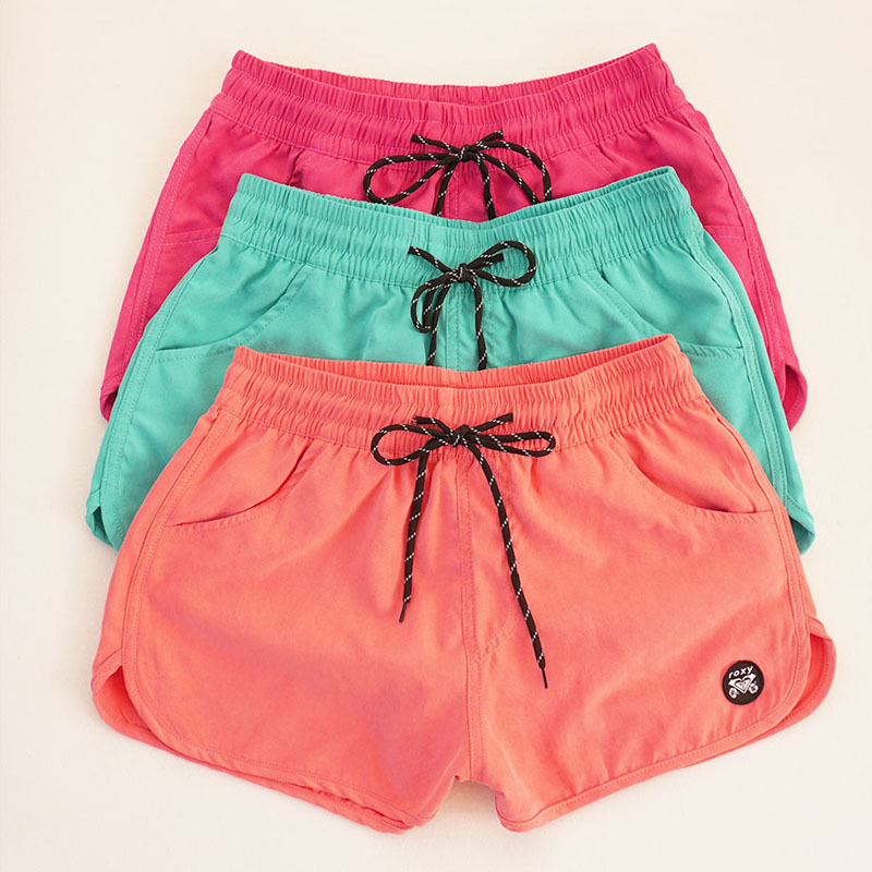Roxy Beach Shorts Women's Swim Trunks Loose Slimming Shorts Hot Pants Home Casual Running Sports Shorts