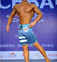 2017 New Original Single stretch beach pants men quick dry loose surf fitness diving sports blue casual shorts