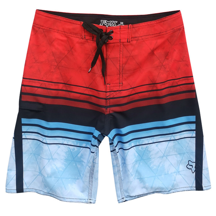 2019 New Original Single Elastic Beach Pants Loose Speed Dry Male Spa Fitness Sports Casual Shorts Red Sea Side Vacation