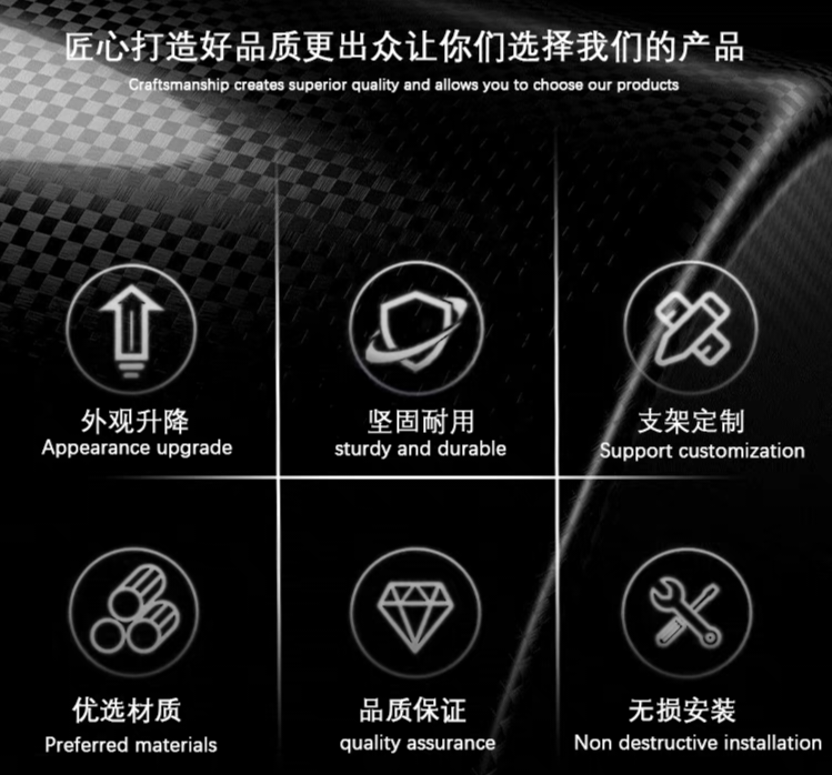 Wholesale polar core AE5i AE4i universal modified fixed wing rearview mirror folding aluminum alloy mirror mirror