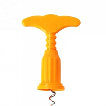  Creative multi-function red wine bottle opener Portable champagne stopper bottle opener Manual plastic household yellow bottle opener