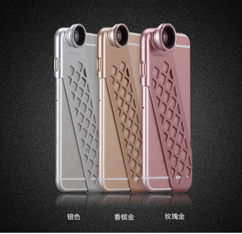 MOMAX X-LENS 2-in-1 Super 15x Macro + 120° Wide-angle Lens Case Cover for Apple iPhone 6S Plus/6 Plus & iPhone 6S/6