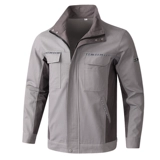 Хлопковый износостойкий осенний комплект для работы, рабочая одежда, увеличенная толщина, защита от ожогов