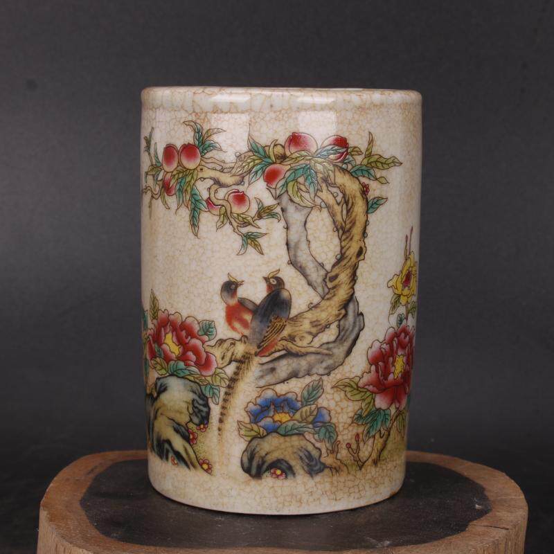 Qinggang longpaste longpaste pencil antique porcelain furniture collection of paperwork