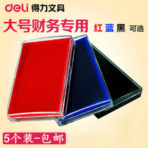 Able Big Number Fast Dry print Clay Red Blue Black Print Clay Box Office Supplies Financial Special