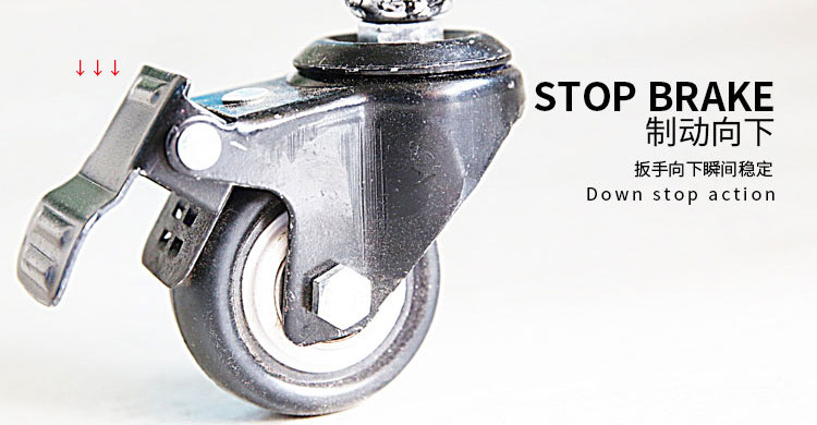 Dog cage Vientiane pulley solid rubber wheels Brakes Wheels Dog Cage Castors Heavy Duty Wheels Silent Wheels