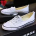 Giày converse nữ 2019 mùa hè thấp để giúp miệng nông phần mỏng một bàn đạp thoáng khí giày vải thông thường 547162C 547167 - Plimsolls khogiaythethao Plimsolls
