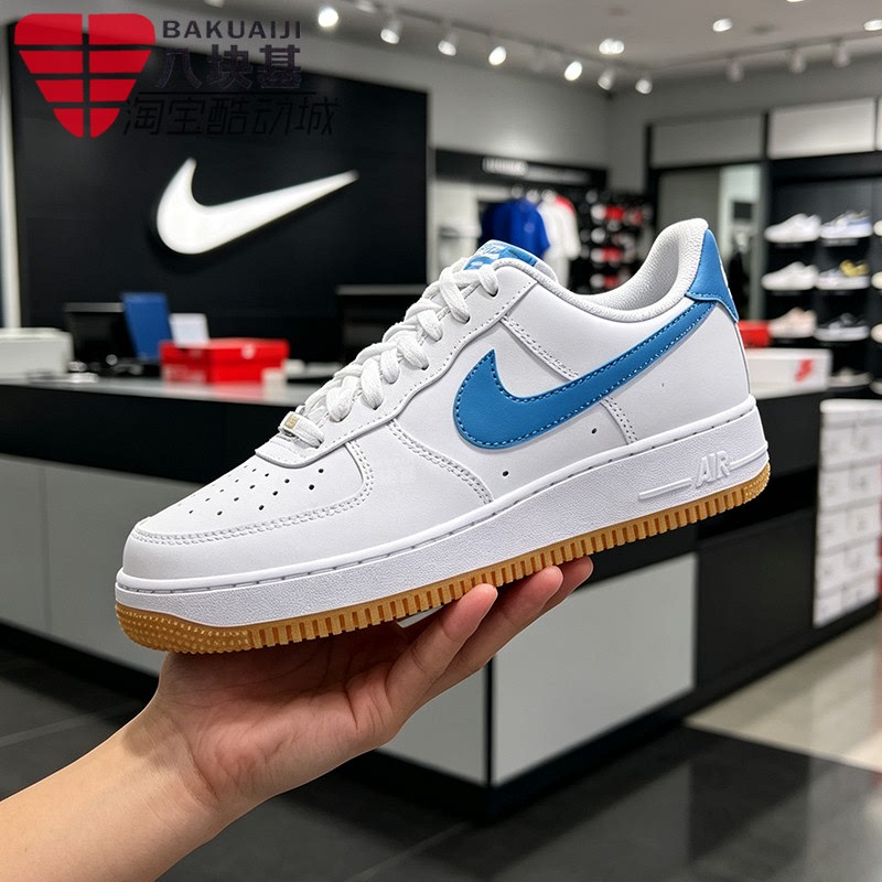 Nike Men's Shoes 2026 Winter Af1 Air Force One White and Blue Color Rubber Sole Casual Sneakers Fj4146-135 Nike Men's Shoes 2026 Winter Af1 Air Force One White and Blue Color Rubber Sole Casual Sneakers Fj4146-135