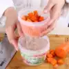 Japan imported kitchen onion ginger garlic fresh box Refrigerator drain fresh storage box Plastic food sealed box