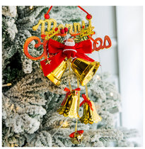 Christmas decorations door bell pendant festive atmosphere scene layout door hanging Christmas tree ornaments small gifts