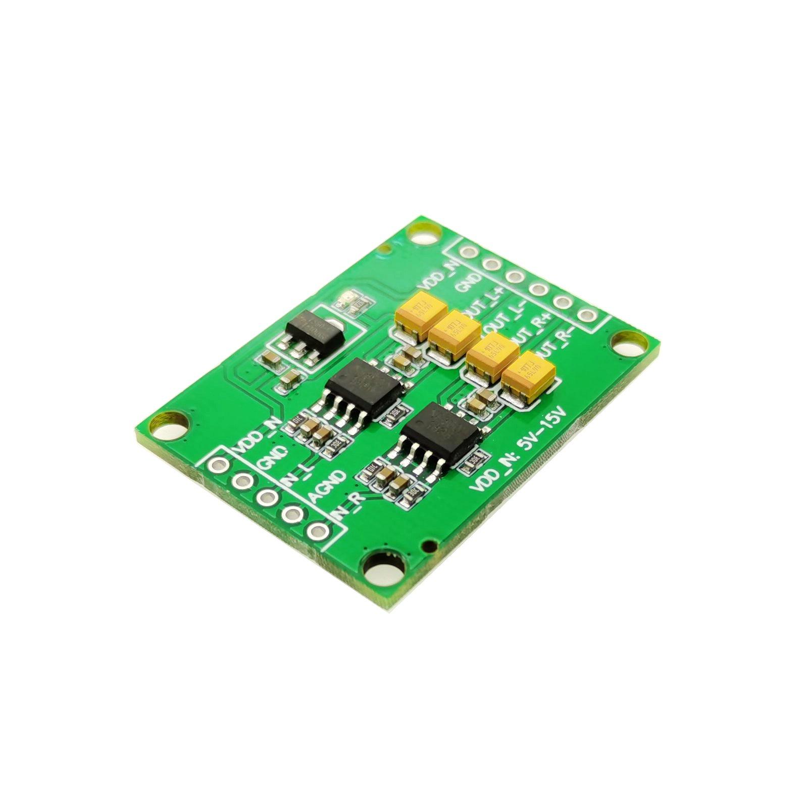 Audio Single-Ended Analog Input to DifferentialLy Balanced Analog Output Module Conversion Board Differential