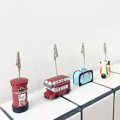 ins creative Post-It Photo clip vertical Post-It note clip clip message holder clip desktop decorations small ornaments