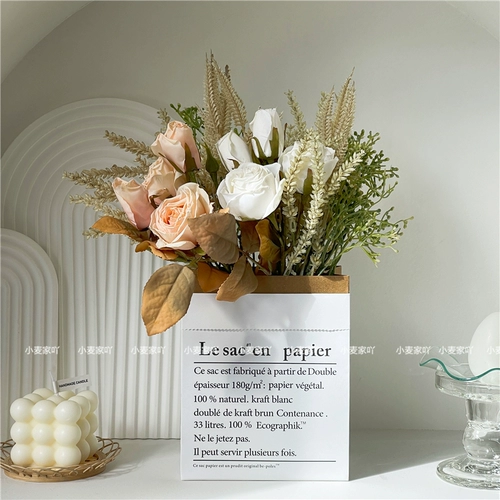 INS Flower Bundle High -Основной бумажный пакет на гриле моделирование розы моделирование цветочнико