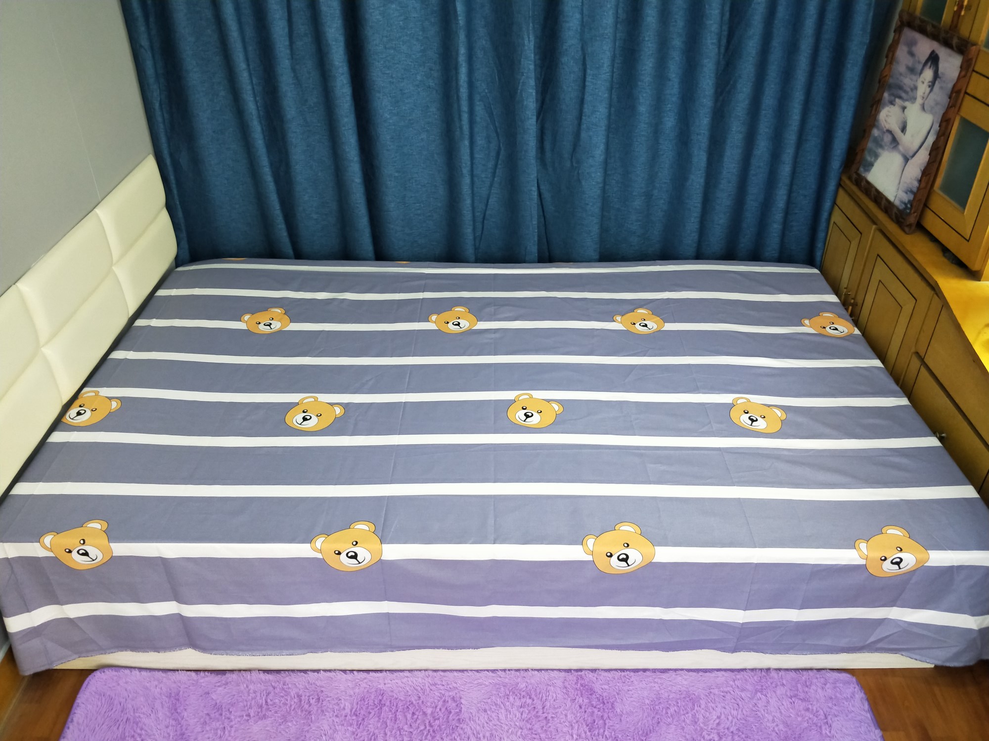 Cũ thô lanh dày giường bông bông Taikang đơn 5 3/4 mét tatami tờ đơn custom-made chống kang đông bắc - Khăn trải giường drap giường mát lạnh