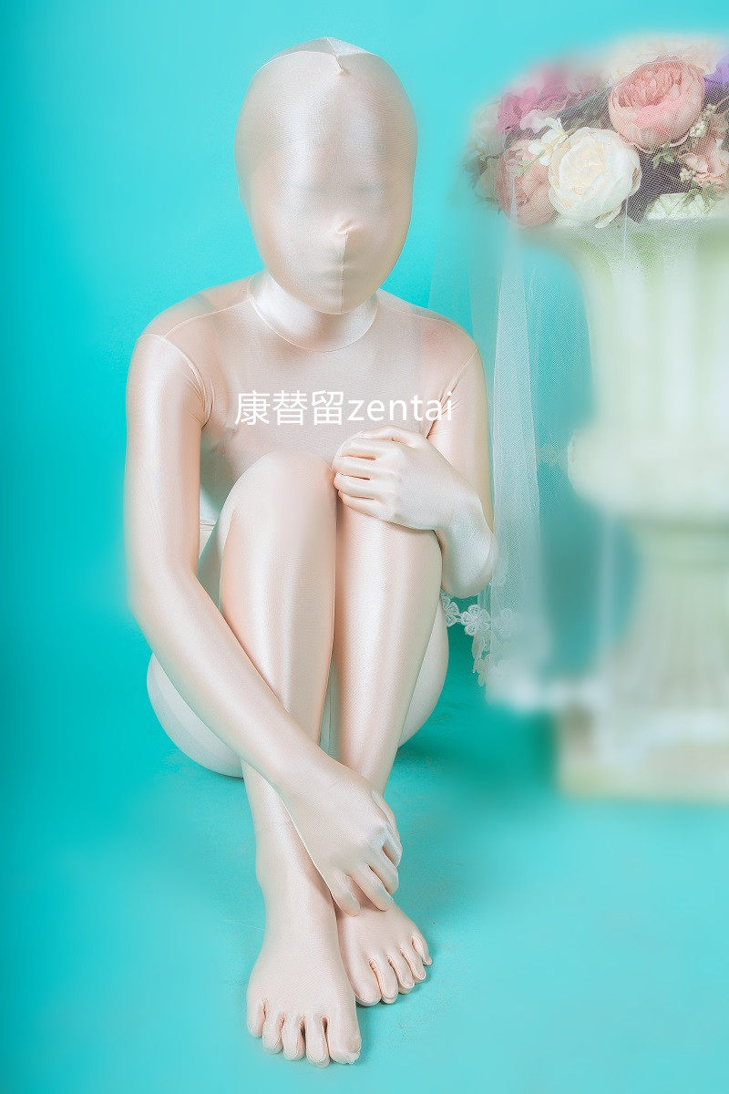 Kang zentai round light double pull oil gloss cloth tights tailor-made shop owner highly recommended