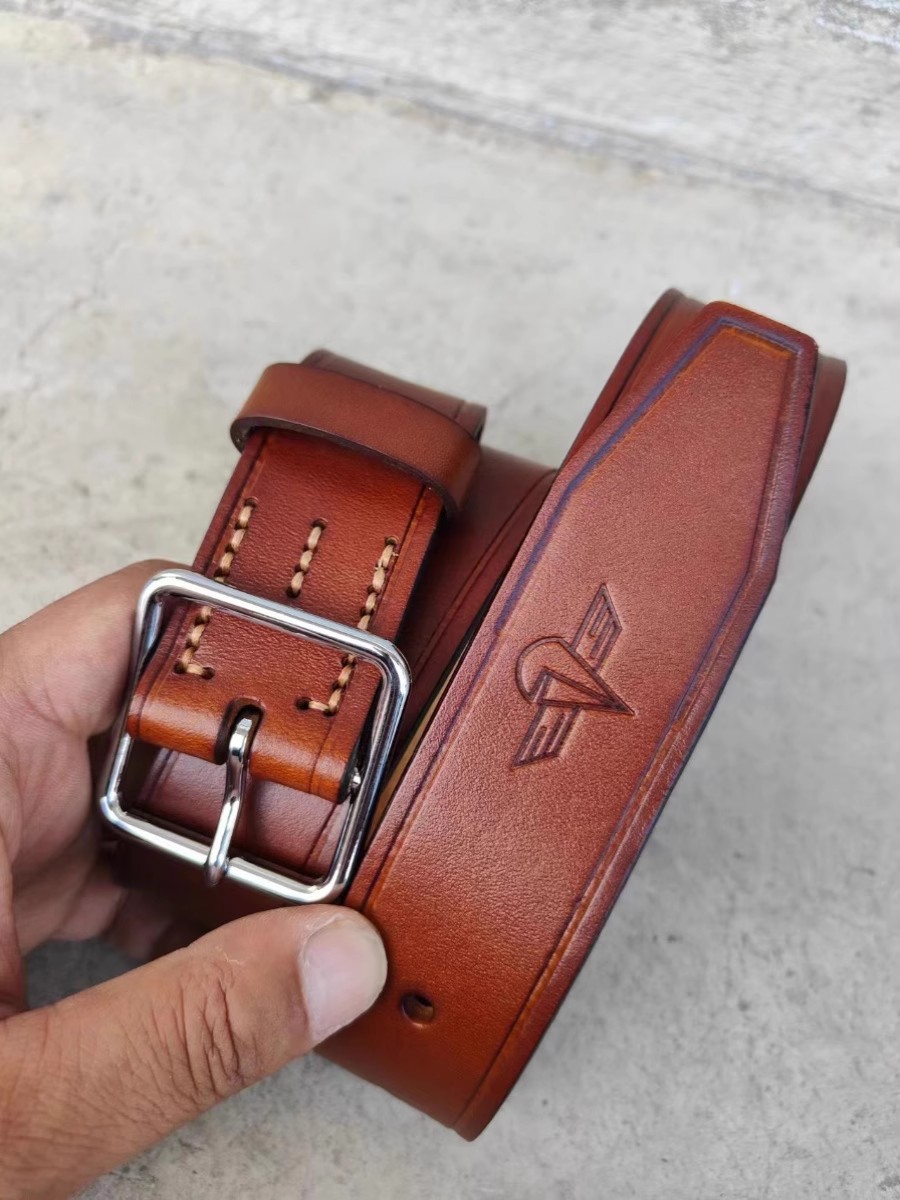 Inventory genuine 96 years pure leather inner belt pure leather Tactical belt paratrooper soldier belt umbrella soldier key buckle-Taobao