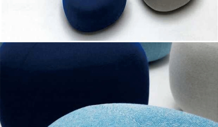 Nordic Triangle phòng chờ văn phòng sáng tạo lát sỏi quần áo nhảy phòng thu trước ghế sofa vải tùy biến phân - Ghế sô pha đôn ghế sofa