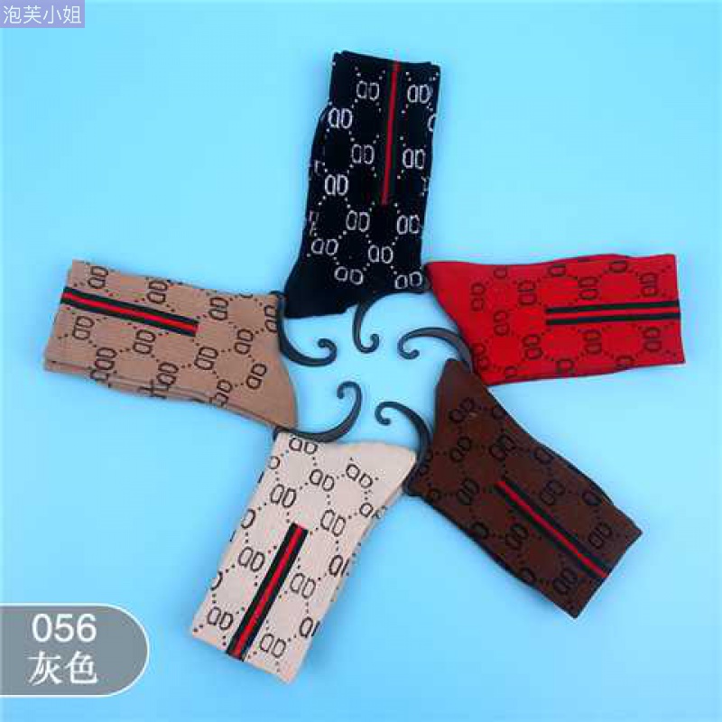 Cotton Medium Cylinder Letters Socks Net Red Tides Personality Fashion Lovers Socks High Cylinder Boomer Socks this year Red stockings