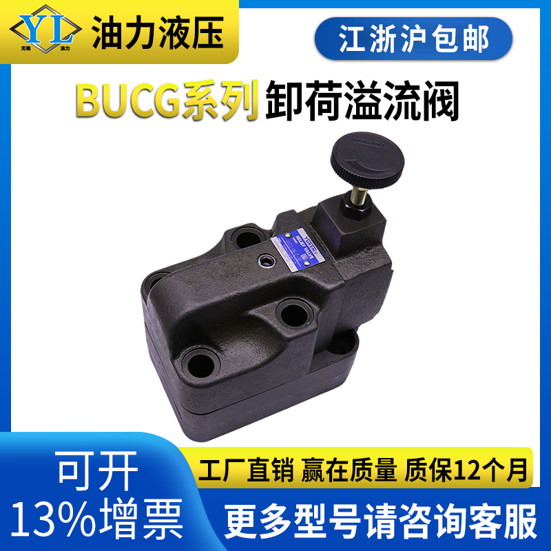 Discharge overflow valve BUCG-03 06 10-B C H-V-30 injection molding machine special valve pressure control pilot valve