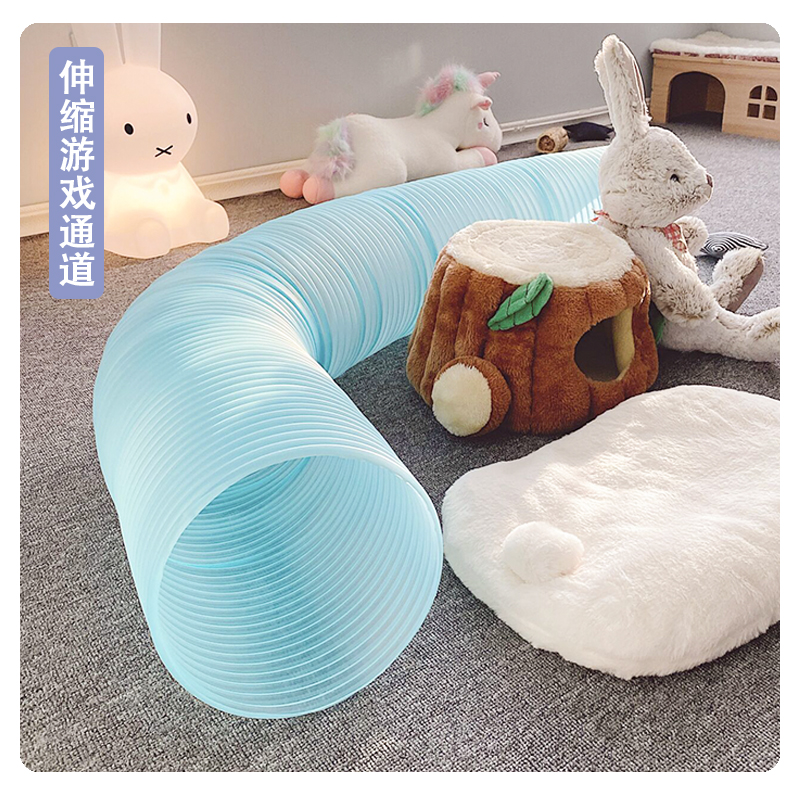 Telescopic channel Japanese Pinko rabbit Dutch pig Ferret Hamster Flower branch mouse Hedgehog Chinchilla tunnel toy pipe