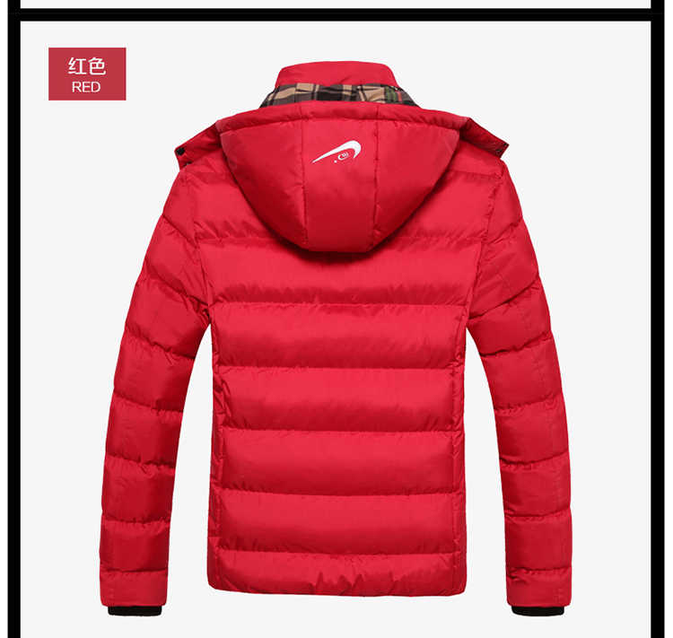 Áo khoác trẻ trung mùa đông nam 2018 áo khoác cotton cộng với nhung dày phiên bản Hàn Quốc theo xu hướng áo khoác chống nước cho người cao tuổi áo khoác dạ nam