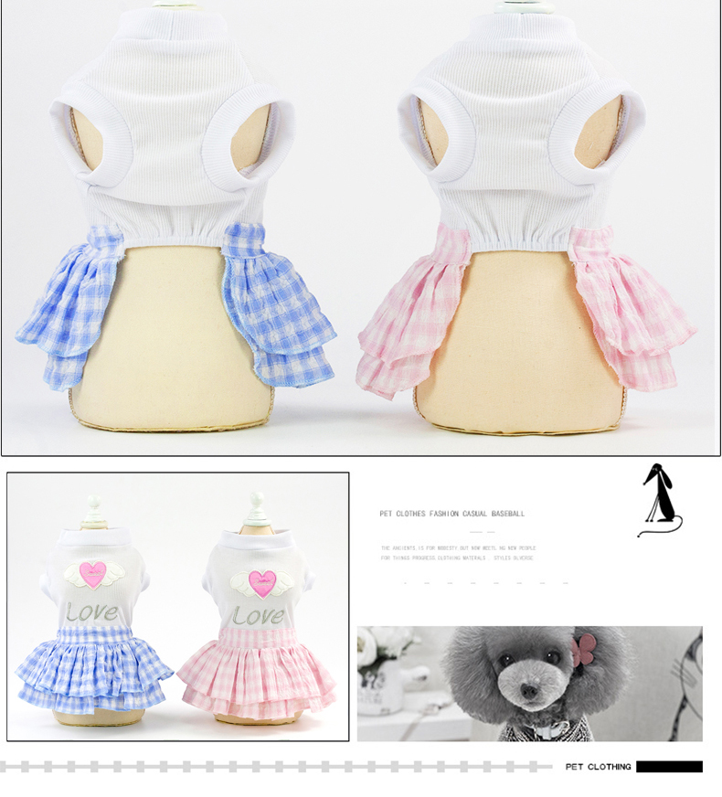 Teddy Princess Dress Pomeranian Bear Chó nhỏ Váy dễ thương Puppy Dog Puppy Mùa xuân và mùa hè Chiffon Tutu - Quần áo & phụ kiện thú cưng áo tết cho chó