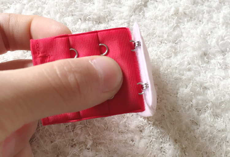 Áo ngực khóa mở rộng khóa inox dài khóa rộng ba hàng hai hàng khóa áo ngực khóa sau khóa 3,8cm móc nới áo lót