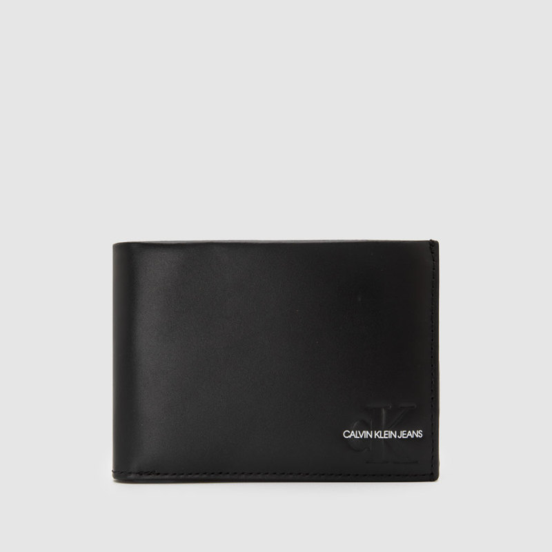 In-Stock Calvin Klein New Multi-Card Slot Smooth Leather Men's Fashion Short Wallet Card Holder Bifold Wallet