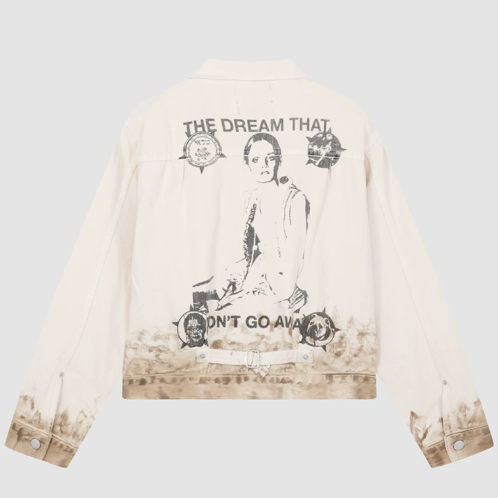 Потому ENFANTS RICCHES DEPRIMES новые стильные старые мужские длинные рукав denim jacket jacket