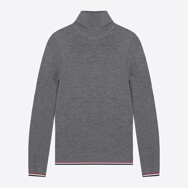 In Stock Thom Browne Tb Tom Browne Spring and Summer New Wool Turtleneck Women's Knitwear Sweater In Stock Thom Browne Tb Tom Browne Spring and Summer New Wool Turtleneck Women's Knitwear Sweater
