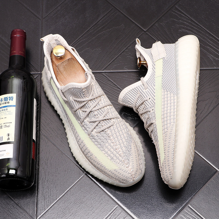 Tide cards 2021 new men's shoes Han version trendy 100 lap summer breathable airweave shoes mesh surface casual sports running shoes