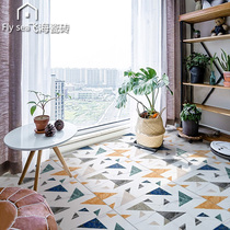 Nordic geometric graphic tiles 600 × 600 living room bedroom dining room parquet floor tiles non-slip tile modern simple